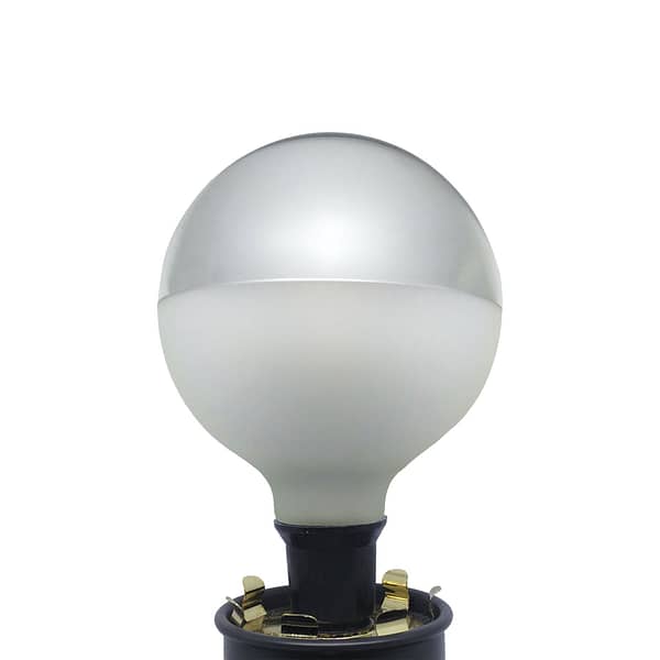 4watt G125 Frosted Crown Silver Filament Globe LED BC B22 Bayonet Cap Very Warm White Dimmable